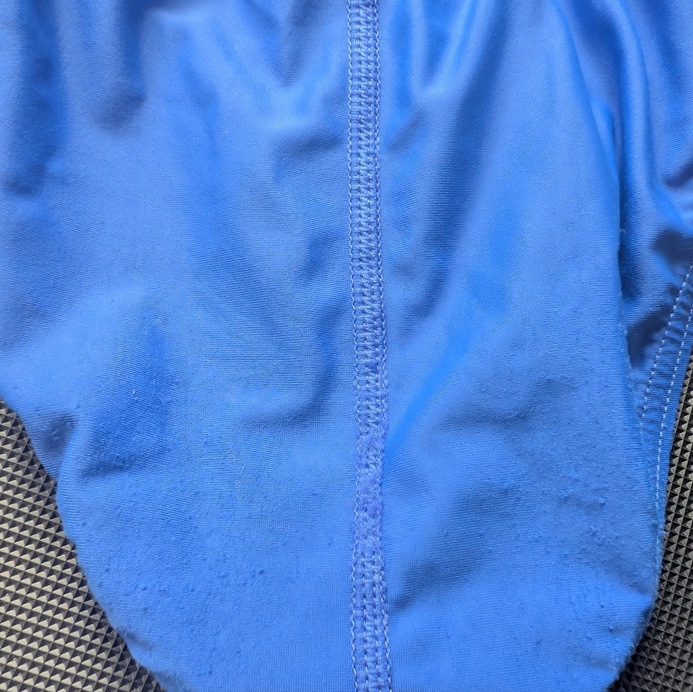 Speedo Girl's One Piece PowerFlex Flyback Solid Swimsuit - Sapphire - Size 26 - Picture 6 of 6